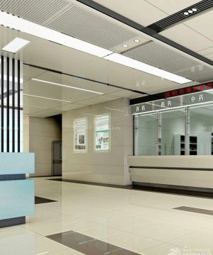 现代中医院大厅装修图片 