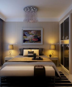 最新卧室双人床装修设计效果图片欣赏