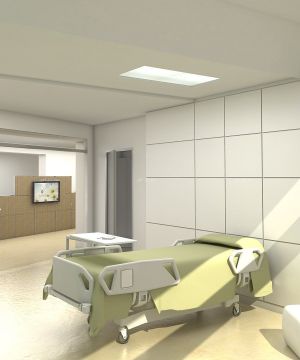 医院室内背景墙装修设计效果图图片 