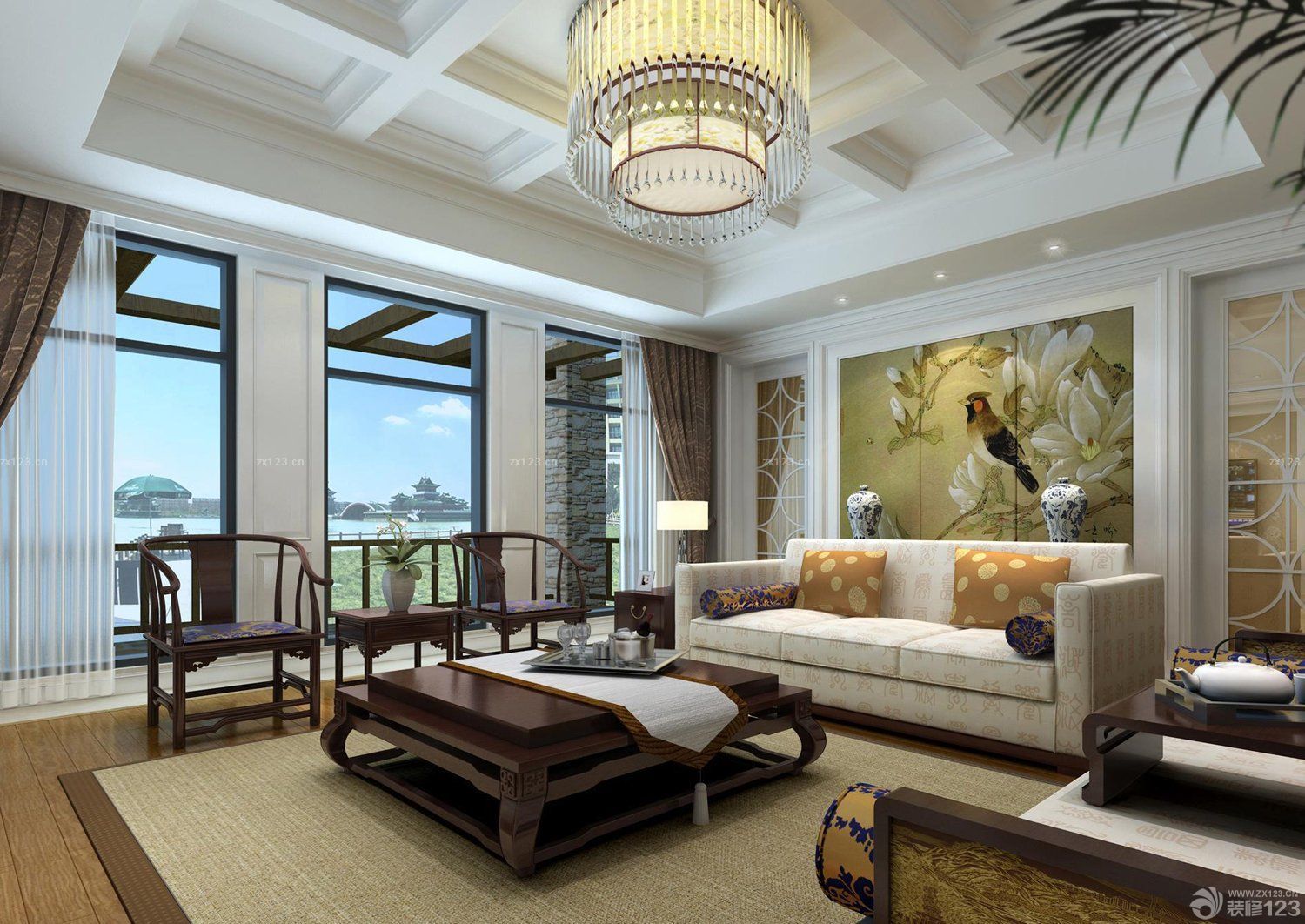 80平米小户型室内客厅设计装修效果图片