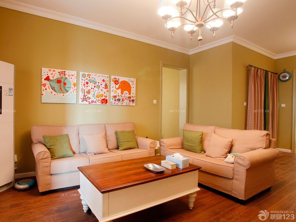 家装客厅组合沙发装修效果图片欣赏