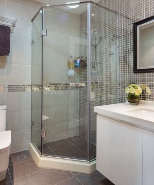 简约欧式风格卫生间淋浴房效果图片