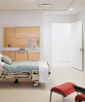 医院单人病房简单装修设计效果图片