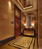欧式古典风格别墅厕所门装饰图片