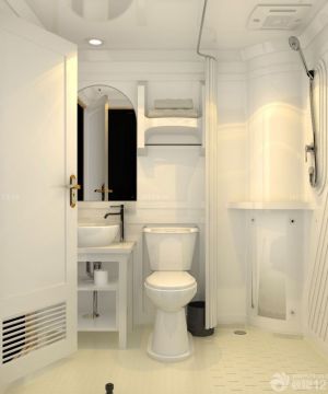 厕所白色门装饰装修效果图片