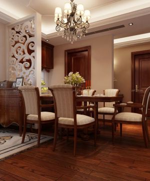 美式室内装修与设计餐桌椅子装修效果图片