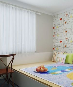 140平方三室一厅楼房室内壁纸装修设计装饰效果图