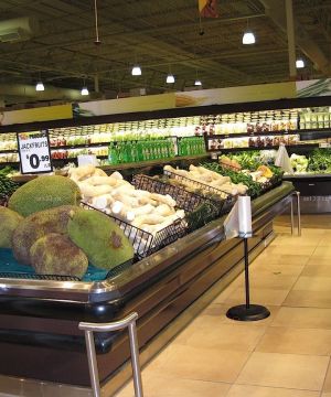 蔬菜超市陈列设计装修效果图片