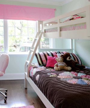交换空间儿童房装修一体上下床图