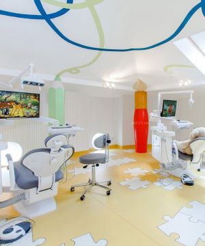 最新口腔医院室内装饰装修效果图片欣赏
