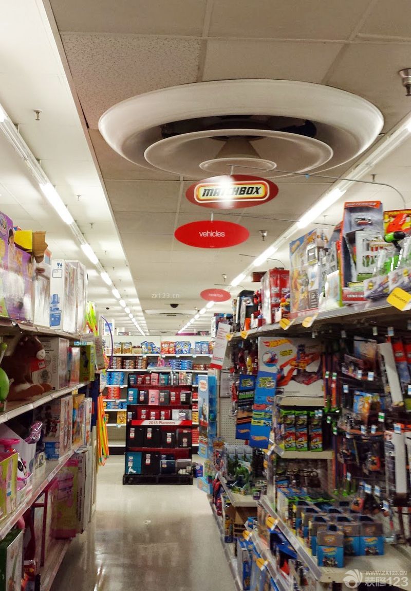 经典小超市圆形吊顶装修效果