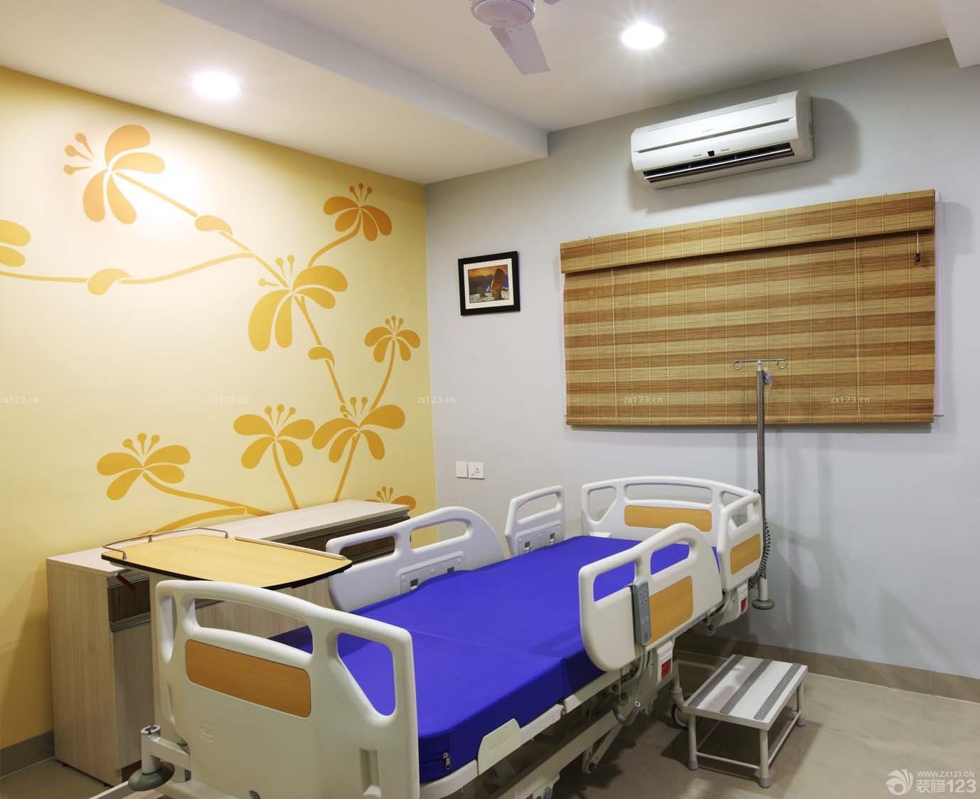 现代医院室内背景墙壁纸装修效果图片