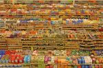 大型商场超市货架摆放设计效果图