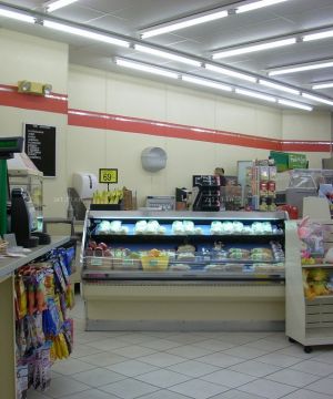 小超市简单吊顶灯装修效果图片