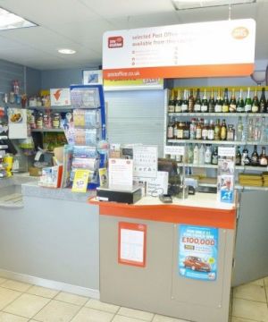 简约装修小超市收银台效果图片