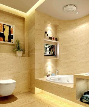 现代90平米三室一厅按摩浴缸装修效果图片