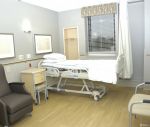 妇产医院病房浅色木地板装修效果图图片