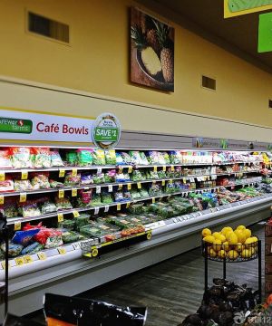 超市产品展示柜装修效果图大全