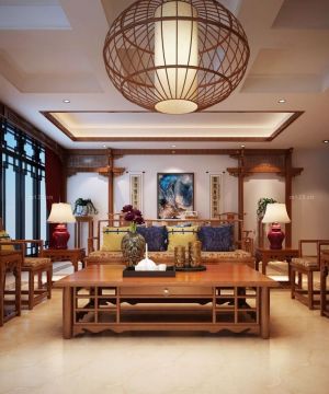 中式风格客厅装修设计效果图片