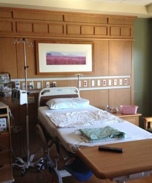 妇产医院病房床头背景墙装修效果图片