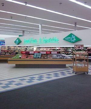 超市拼花地砖装修装饰效果图图片