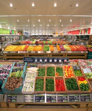 蔬菜超市装修装饰效果图图片