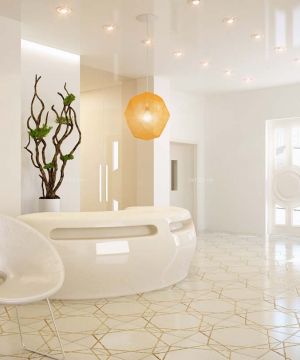 现代整形医院大厅装修设计效果图图集