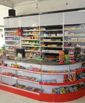 40-50平米超市收银台装修效果图片