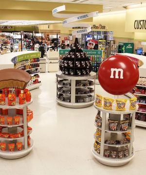 超市货架摆放装饰设计效果图片