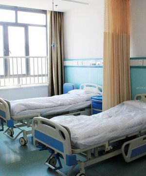 医院普通病房窗帘设计装修实景图 
