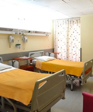 现代医院病房窗帘设计装修效果图片