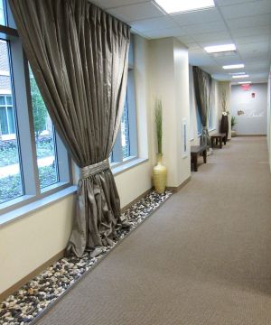 医院室内窗帘设计装修效果图片 