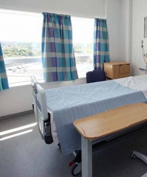 国外医院病房窗帘设计装修效果图片 