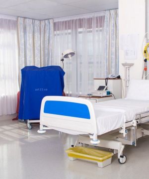 医院单人病房窗帘设计装修效果图 