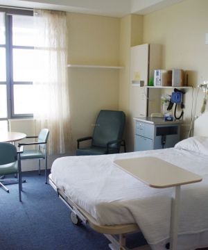 医院单人病房窗帘设计装修效果图片