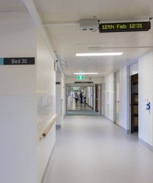 国外医院走廊设计装修效果图图片 