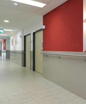 医院走廊装修效果图片 