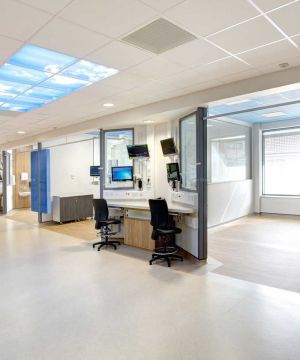 大型医院室内隔断装修效果图片欣赏