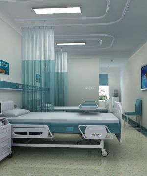 现代医院室内隔断设计装修效果图图片
