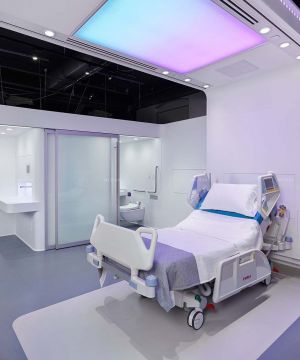 现代医院装修病房室内设计效果图