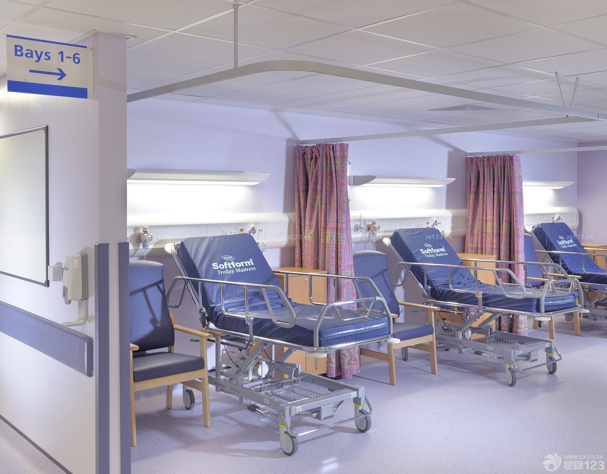 社区医院病房病床装修效果图片大全