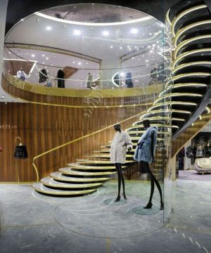 豪华商场女装楼梯设计装修效果图片