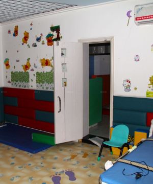 儿童医院室内背景墙贴纸设计效果图片