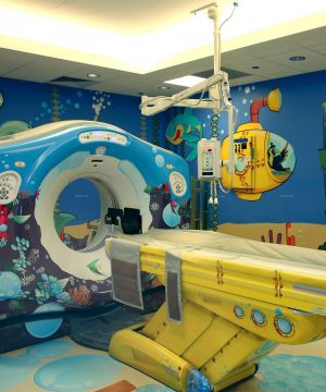 儿童医院室内背景墙设计效果图图片欣赏