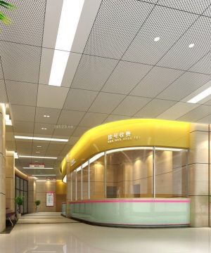 现代医院大厅室内设计装修效果图图片欣赏