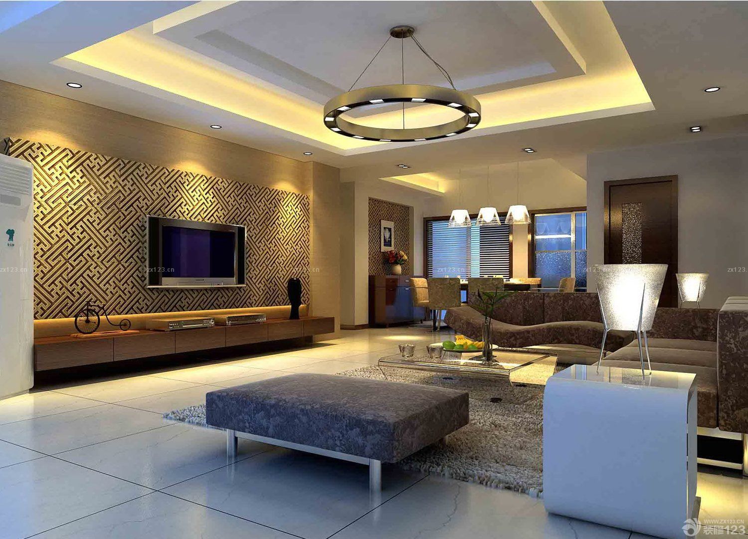 小户型客厅吊顶设计装修效果图