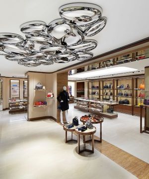精美商场铺面吸顶灯装修效果图片