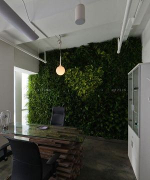 最新小办公室背景墙设计设计图