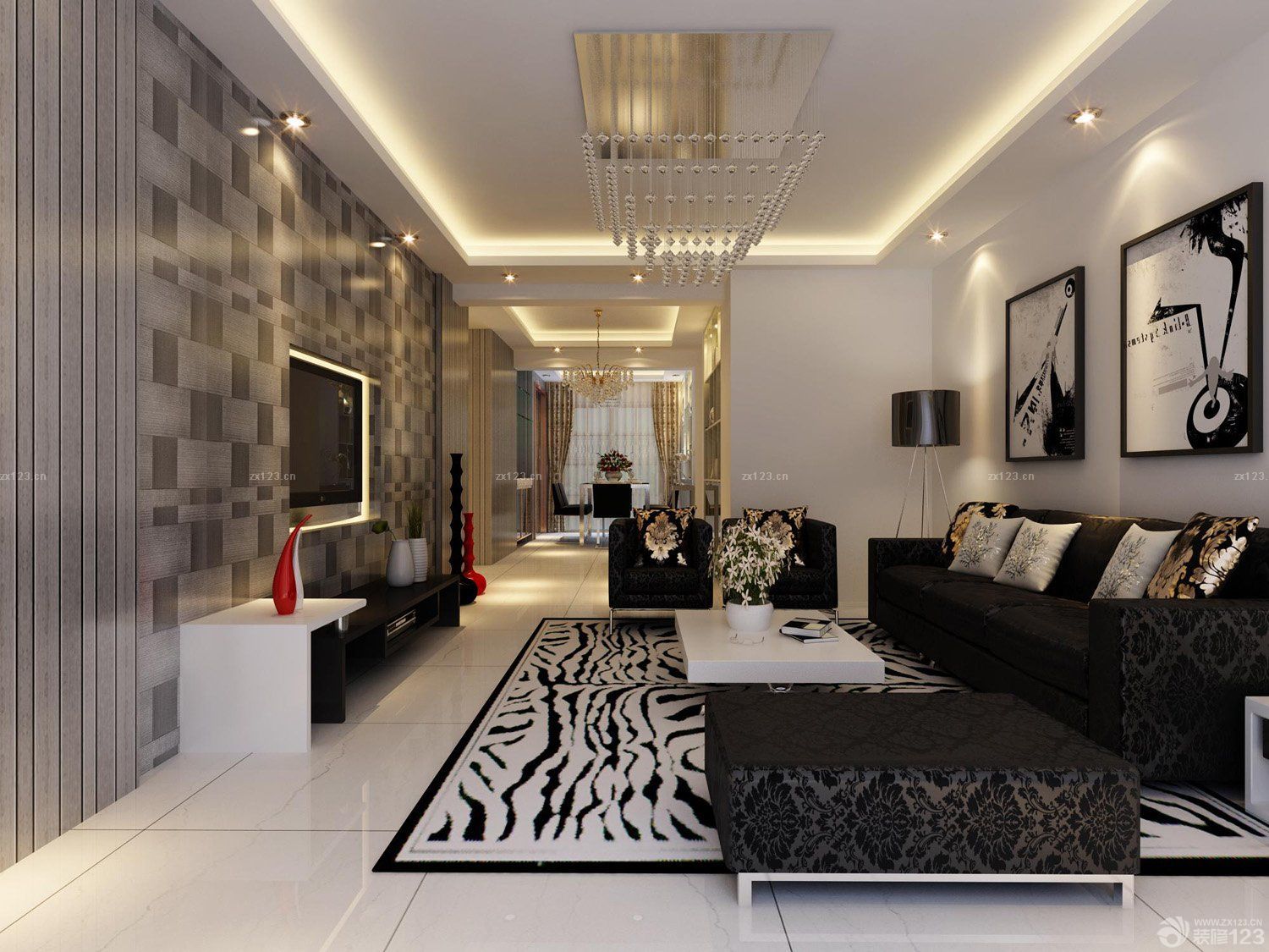 家装客厅装修设计效果图库