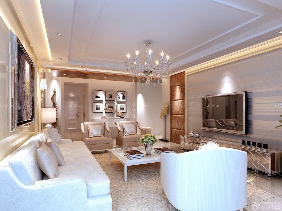 客厅装修设计效果图库 客厅吊顶装修效果图